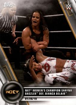 2020 Topps WWE Women's Division #6 NXT Women's Champion Shayna Baszler def. Bianca Belair Front