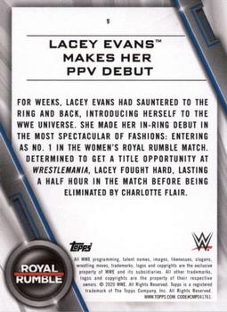2020 Topps WWE Women's Division #9 Lacey Evans Makes Her PPV Debut Back