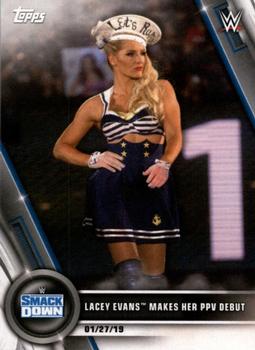2020 Topps WWE Women's Division #9 Lacey Evans Makes Her PPV Debut Front
