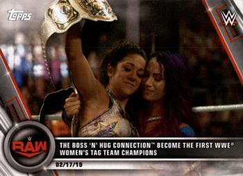 2020 Topps WWE Women's Division #11 The Boss 'n' Hug Connection Become the First WWE Women's Tag Team Champions Front