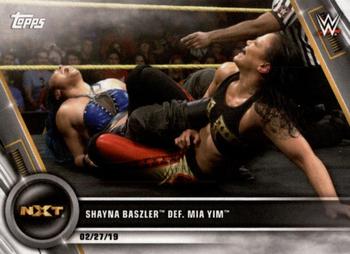 2020 Topps WWE Women's Division #14 Shayna Baszler def. Mia Yim Front
