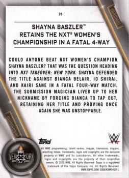 2020 Topps WWE Women's Division #20 Shayna Baszler Retains the NXT Women's Championship in a Fatal 4-Way Back
