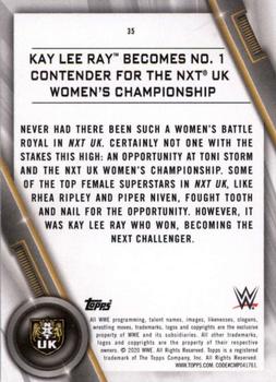 2020 Topps WWE Women's Division #35 Kay Lee Ray Becomes No. 1 Contender for the NXT UK Women's Championship Back