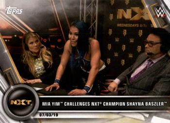 2020 Topps WWE Women's Division #43 Mia Yim Challenges NXT Champion Shayna Baszler Front