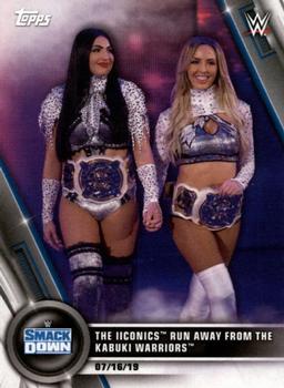 2020 Topps WWE Women's Division #51 The Iiconics Run Away from the Kabuki Warriors Front