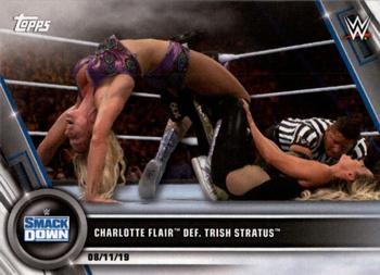 2020 Topps WWE Women's Division #65 Charlotte Flair def. Trish Stratus Front