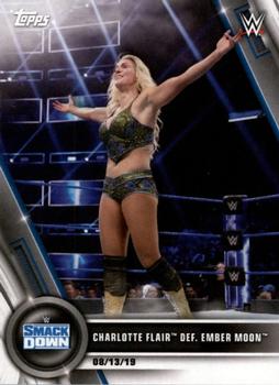 2020 Topps WWE Women's Division #68 Charlotte Flair def. Ember Moon Front
