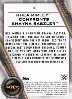 2020 Topps WWE Women's Division #73 Rhea Ripley Confronts Shayna Baszler Back