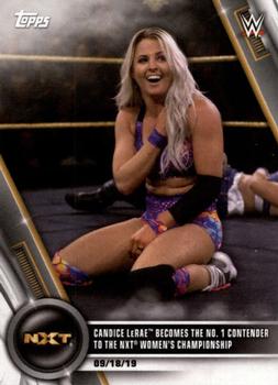 2020 Topps WWE Women's Division #86 Candice LeRae Becomes the No. 1 Contender to the NXT Women's Championship Front