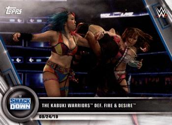 2020 Topps WWE Women's Division #87 The Kabuki Warriors def. Fire & Desire Front