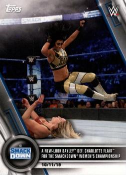 2020 Topps WWE Women's Division #94 A New-Look Bayley def. Charlotte Flair for the SmackDown Women's Championship Front