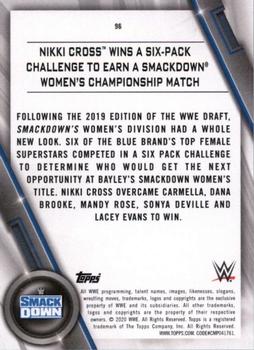 2020 Topps WWE Women's Division #96 Nikki Cross Wins a Six-Pack Challenge to Earn a SmackDown Women's Championship Match Back