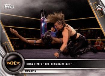 2020 Topps WWE Women's Division #97 Rhea Ripley def. Bianca Belair Front