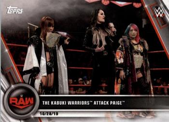 2020 Topps WWE Women's Division #99 The Kabuki Warriors Attack Paige Front