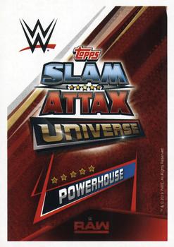 2019 Topps Slam Attax Universe WWE #40 Nia Jax Back