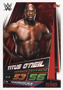 2019 Topps Slam Attax Universe WWE #55 Titus O'Neil Front