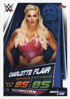 2019 Topps Slam Attax Universe WWE #73 Charlotte Flair Front