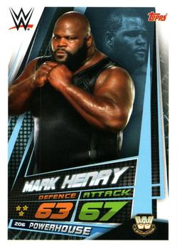 2019 Topps Slam Attax Universe WWE #206 Mark Henry Front