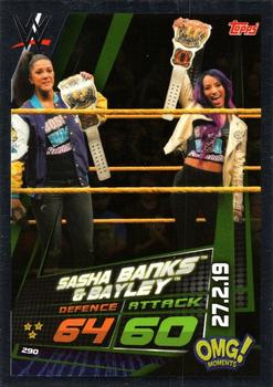 2019 Topps Slam Attax Universe WWE #290 Sasha Banks Front