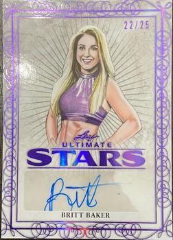 2020 Leaf Ultimate - Ultimate Stars Autographs Purple #US-BB1 Britt Baker Front