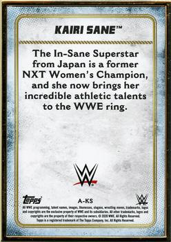 2020 Topps WWE Transcendent - Roster Autographs #A-KS Kairi Sane Back