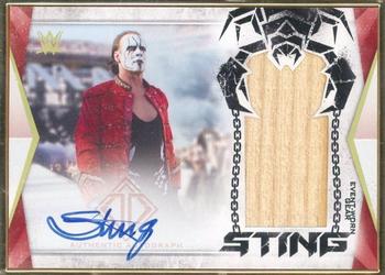 2020 Topps WWE Transcendent - Sting Bat Relic Autographs #RC-ST Sting Front