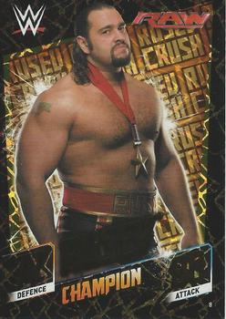 2015 Topps Slam Attax WWE: Then Now & Forever #8 Rusev Front