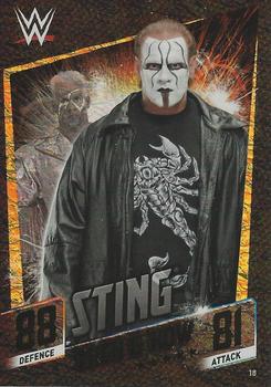 2015 Topps Slam Attax WWE: Then Now & Forever #18 Sting Front