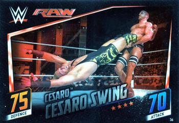 2015 Topps Slam Attax WWE: Then Now & Forever #36 Cesaro Front