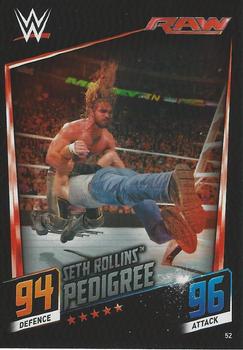 2015 Topps Slam Attax WWE: Then Now & Forever #52 Seth Rollins Front
