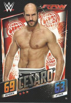 2015 Topps Slam Attax WWE: Then Now & Forever #75 Cesaro Front