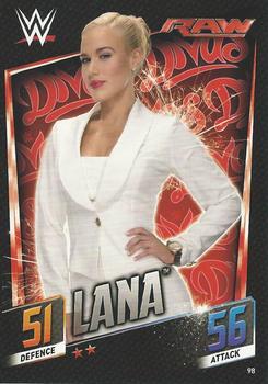 2015 Topps Slam Attax WWE: Then Now & Forever #98 Lana Front