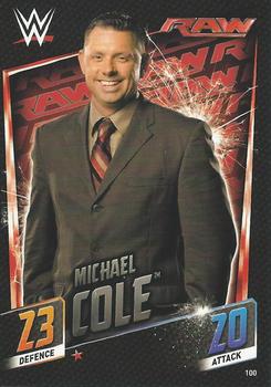 2015 Topps Slam Attax WWE: Then Now & Forever #100 Michael Cole Front