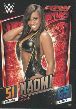2015 Topps Slam Attax WWE: Then Now & Forever #102 Naomi Front