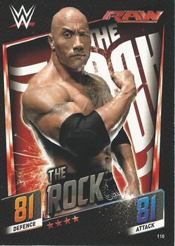 2015 Topps Slam Attax WWE: Then Now & Forever #110 The Rock Front