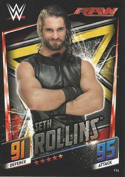 2015 Topps Slam Attax WWE: Then Now & Forever #114 Seth Rollins Front