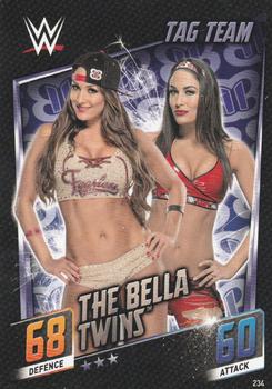 2015 Topps Slam Attax WWE: Then Now & Forever #234 The Bella Twins Front