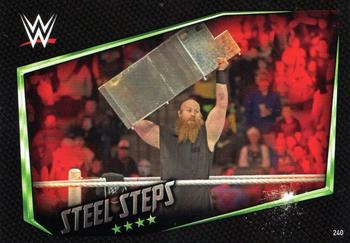 2015 Topps Slam Attax WWE: Then Now & Forever #240 Steel Steps Front