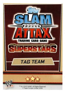 2013 Topps Slam Attax Superstars #168 The Usos Back