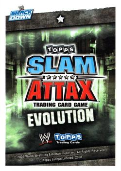 2010 Topps Slam Attax WWE Evolution #NNO Justin Roberts Back