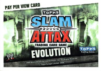 2010 Topps Slam Attax WWE Evolution #NNO Backlash Back