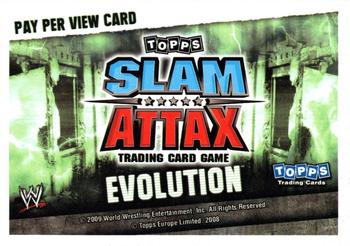 2010 Topps Slam Attax WWE Evolution #NNO Judgment Day Back