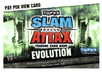 2010 Topps Slam Attax WWE Evolution #NNO Night of Champions Back