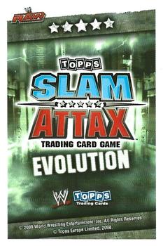 2010 Topps Slam Attax WWE Evolution - Finishing Moves #NNO Jack Swagger Back