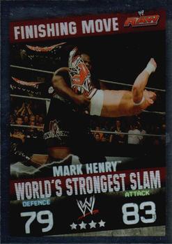 2010 Topps Slam Attax WWE Evolution - Finishing Moves #NNO Mark Henry Front