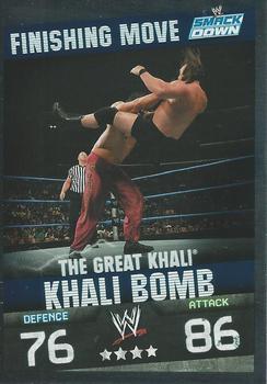 2010 Topps Slam Attax WWE Evolution - Finishing Moves #NNO The Great Khali Front
