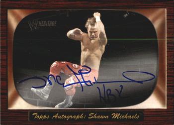 2005 Topps Heritage WWE - Authentic Autographs #NNO Shawn Michaels Front