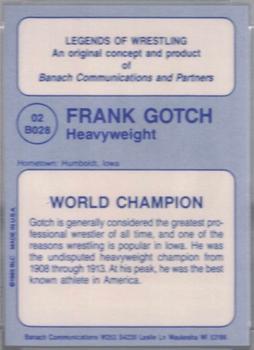 1985 Banach Legends of Wrestling #2 Frank Gotch Back