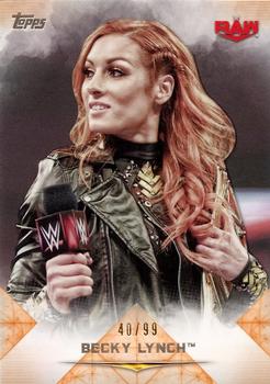 2020 Topps WWE Undisputed - Orange #4 Becky Lynch Front