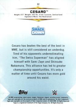2020 Topps WWE Undisputed - Orange #32 Cesaro Back